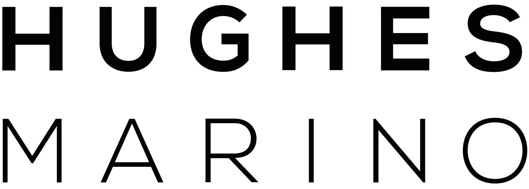 hughes-marino black logo